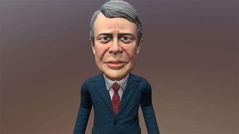 Jimmy Carter Caricature Buy Royalty Free 3d Model By Tomveg