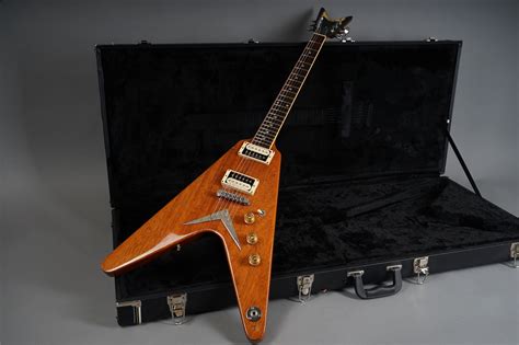 Dean Usa Flying V 1982 Natural Mahogany Guitar For Sale Guitarpoint