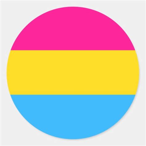 Pansexual Pride Flag Classic Round Sticker