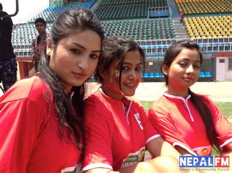 Rekha Thapa, Binita Baral and Sumina Ghimire for a ...