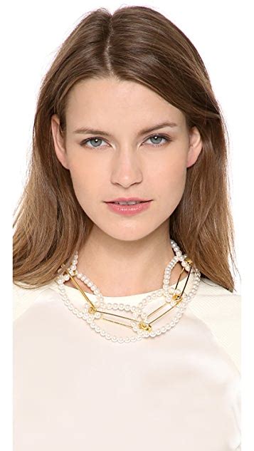 TOM BINNS Looped Safety Pin Necklace SHOPBOP