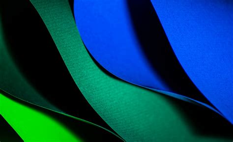 Kostenlose Foto Flügel Abstrakt Blatt Welle Linie Grün Farbe Blau Schwarz Papier