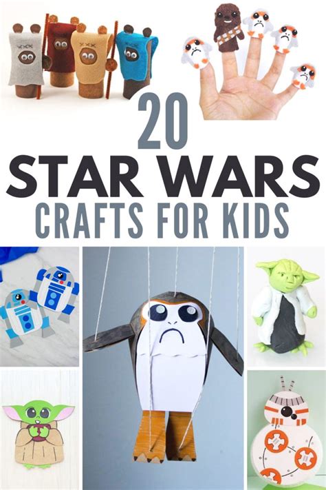 20 Star Wars Crafts For Kids In 2021 Star Wars Crafts Crafts For