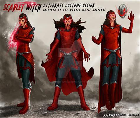 Scarlet Witch Concept Artalternate Costume Design By Jamesbousema On