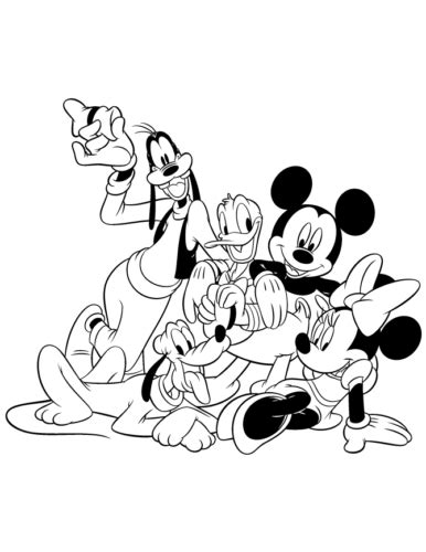 40 Free Goofy Coloring Pages Printable