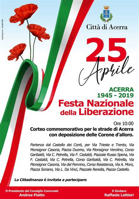 Festa Nazionale Della Liberazione Aprile Acerra