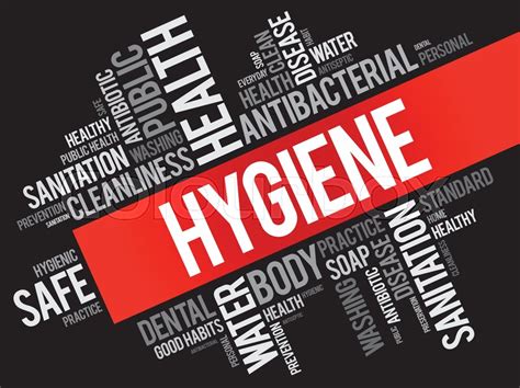 Hygiene Word Cloud Collage Health Stock Vector Colourbox