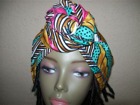 Ready Made African Head Wrap Fabric African Print Headwrap