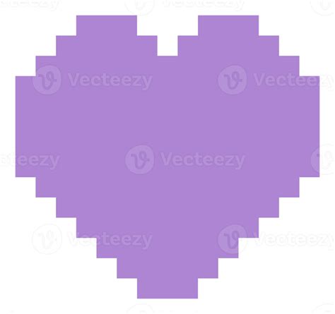 Aesthetics Cute 8bit Pixel Heart Shape Decoration 20694693 Png