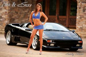 Ashley Slaton Exotic Car Fast Sexy Poster Ebay