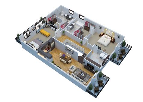 Real Estate 3D Floor Plans – Design / Rendering – Samples ...