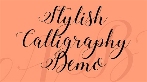Font Stylish Calligraphy Fonts Calligraph Choices