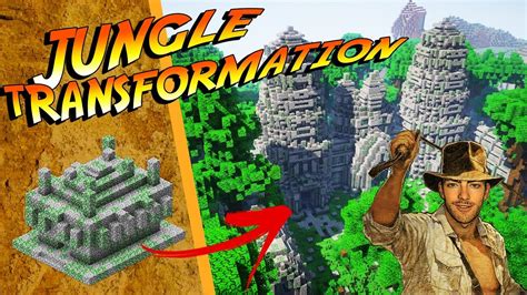 Minecraft Jungle Temple Transformation Epic Youtube