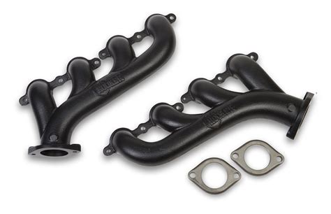 Gm Ls Exhaust Manifolds W 225 Outlet Black Ceramic Finish Gm
