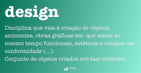 Design Dicionário Online De Português