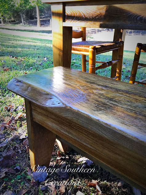 Southern farmhouse and furniture covington la. Shaker style dining set built from reclaimed by Vintage ...