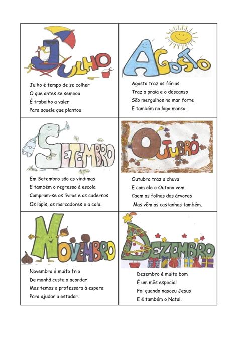 Ordena los meses del año ordenar los meses del año teniendo en cuenta las estaciones. OS MESES DO ANO. - Aprender e Brincar