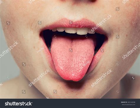 Tongue Open Mouth Stock Photo 265144598 Shutterstock