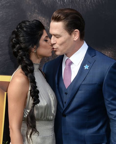 John Cena Shay Shariatzadeh Kiss Show Pda At Film Premiere