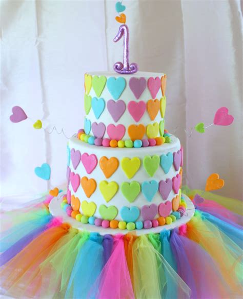 Rainbow First Birthday Cake Birthday Cake Rainbow Cake Creative