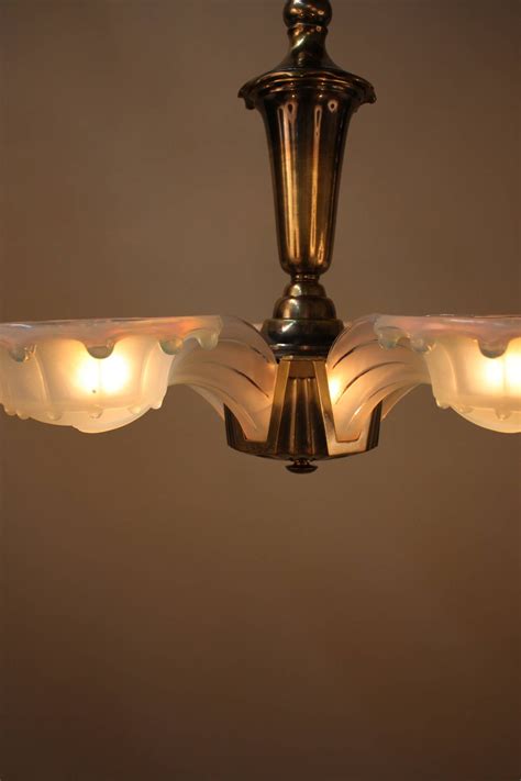 Unique French Art Deco Chandelier At 1stdibs