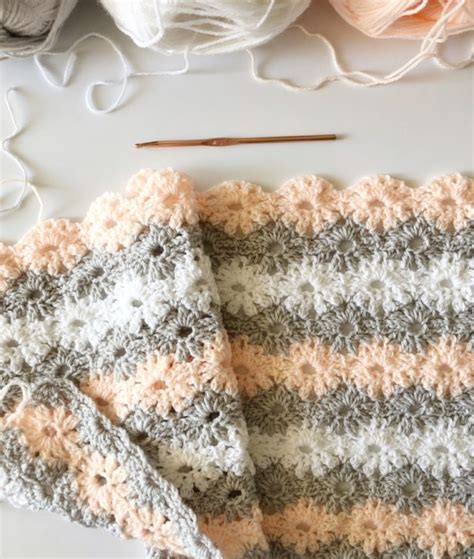 Crochet Petal Stitch Baby Blanket Daisy Farm Crafts