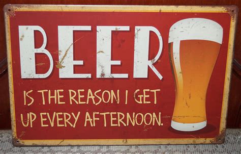 BEER Vintage Style Poster Retro Metal Tin Signs Art Wall Plaque Bar