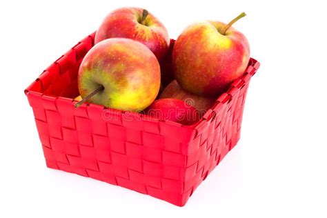 Fresh Apples In A Basket Stock Photo Image Of Naturally 26447294