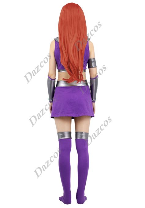 dazcos starfire cosplay costume blouse skirt ebay