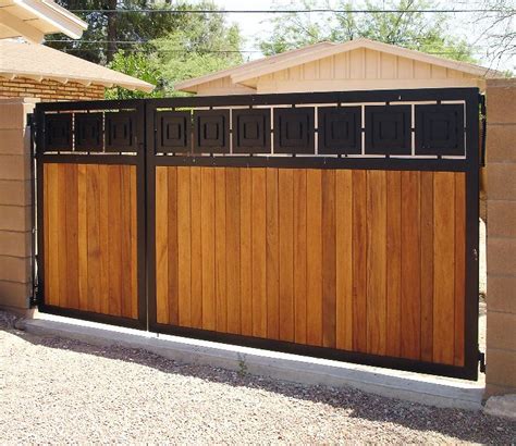 Check spelling or type a new query. Custom Metal/Wood Gate « CDF, LLC | main gate ideas ...