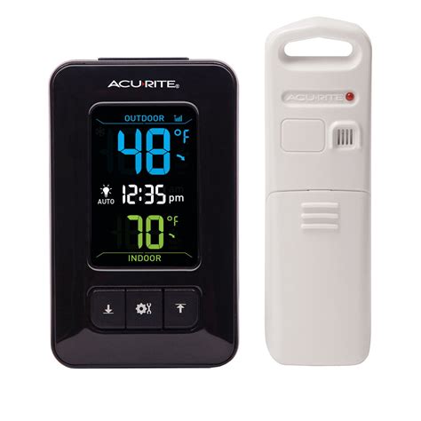 Buy Acurite 02023 Digital Indooroutdoor Thermometer With Clock Online