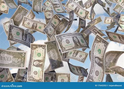 Flying Dollar Bills Stock Image Image Of Exchanging 17643353