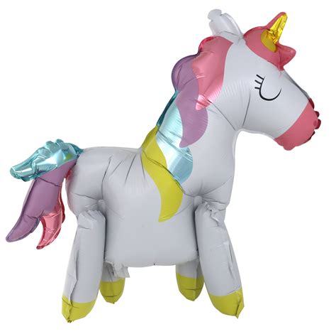 Stand Up Foil Unicorn Balloon 22in X 18in