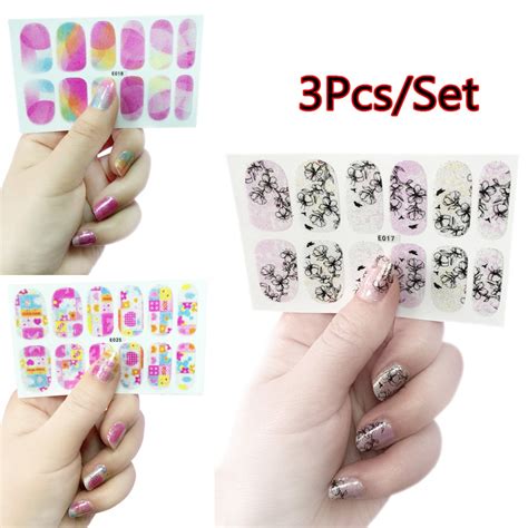 Mica is how you are going to add pigment the nail polish. 3Pcs Flower Nail Stickers Manicure Decals Self Adhesive ...