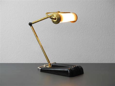 Very Rare 30s Art Deco Streamline Brass Bakelite Table Lamp Lamp Table Lamp Art Deco