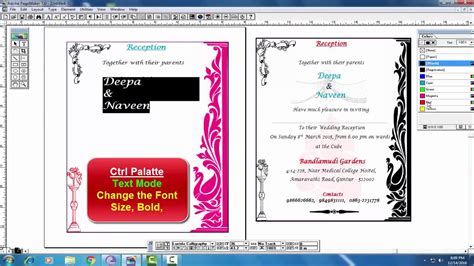 Creating Wedding card in Page Maker Project 8www computersadda com
