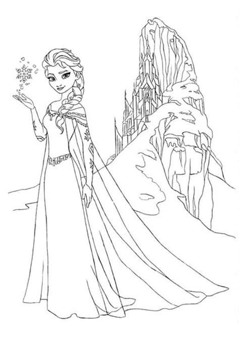 Frozen Disegno Di Elsa Da Stampare E Colorare Gratis