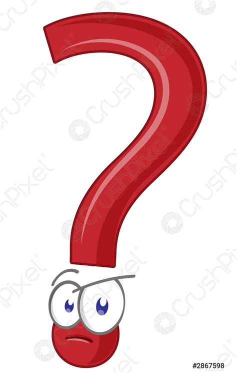 Question Mark Cartoon Character Mascot Stock Vector 2867598 Crushpixel