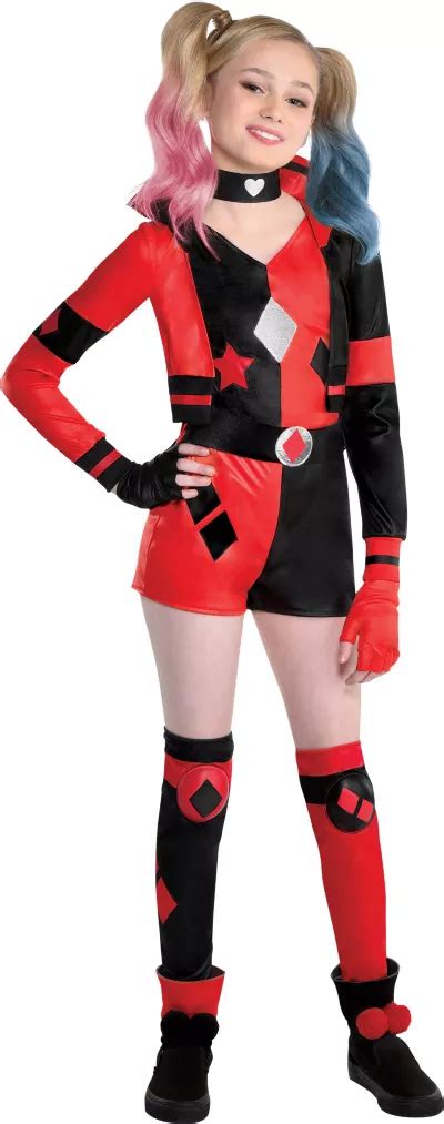 Harley Quinn Costume For Kids Dc Comics Party City
