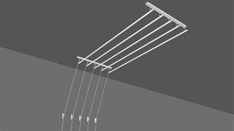 I am still shocked at how easy and reasonable the entire thing purchased item: Ceiling mounted drying rack | 3D Warehouse