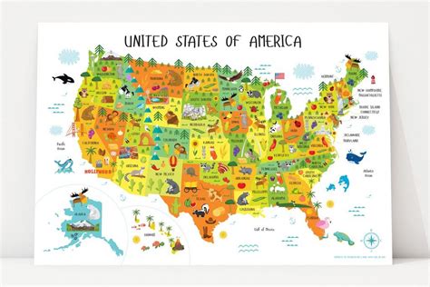 Physical Map Of The United States For Kids Map Of The United States
