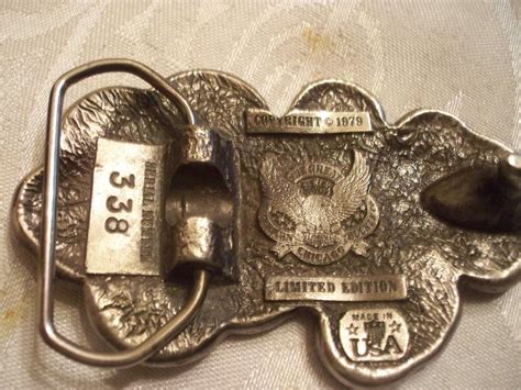 1979 Coin Belt Buckle Numbered And Marked Limited Edition By The Great