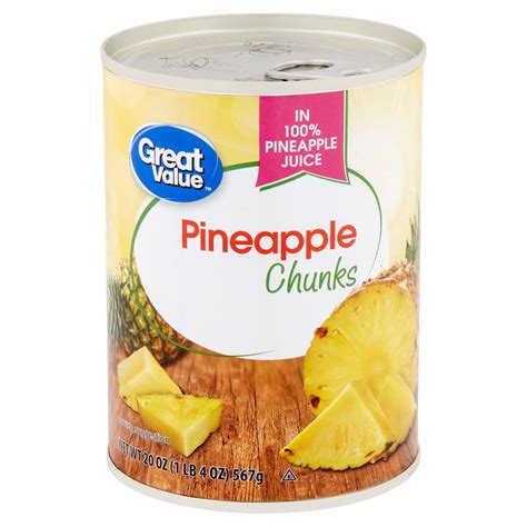 Great Value Canned Pineapple Chunks 20 Oz