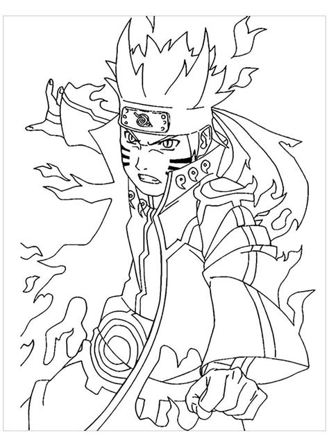 Dibujos De Naruto Genial 6 Para Colorear Para Colorear Pintar E
