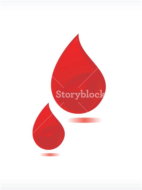 Vector Blood Drop Illustration Royalty Free Stock Image Storyblocks