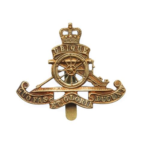 Royal Artillery Beret Badge Queens Crown