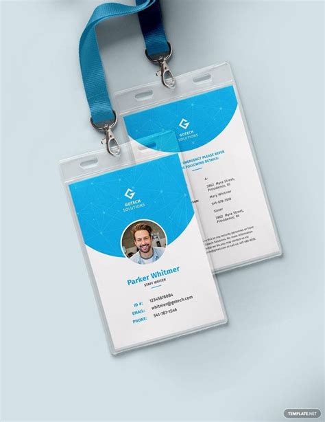 Basic Employee Id Card Template Download In Word Illustrator Psd