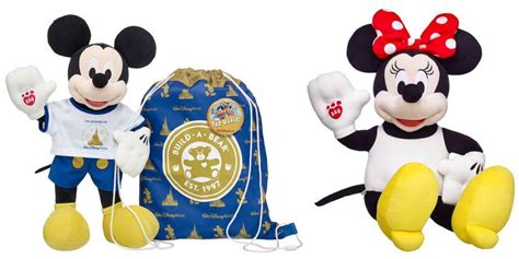 Mickey And Minnie Mouse Plush Set Walt Disney World 50th Anniversary