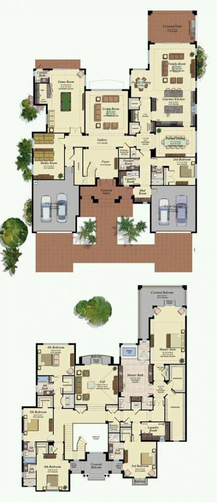 28 New Ideas House Layout 2 Story Study | Mansion floor plan, House layouts, House blueprints