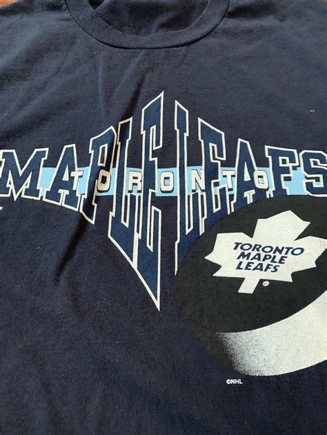 Vintage Toronto Maple Leafs T Shirt By My Favourite Team Rare Etsy